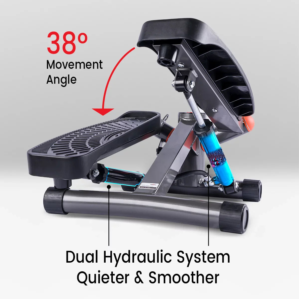 PostureFlex™ Stair Stepper Machine with Resistance Bands